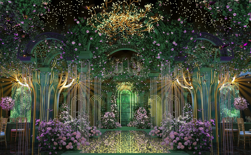 黄岛奇妙森林婚礼堂效果展示